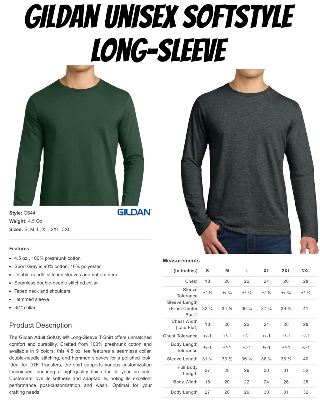 Gildan Adult Long Sleeve