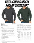 Bella+ Canvas Adult Raglan Sweatshirt