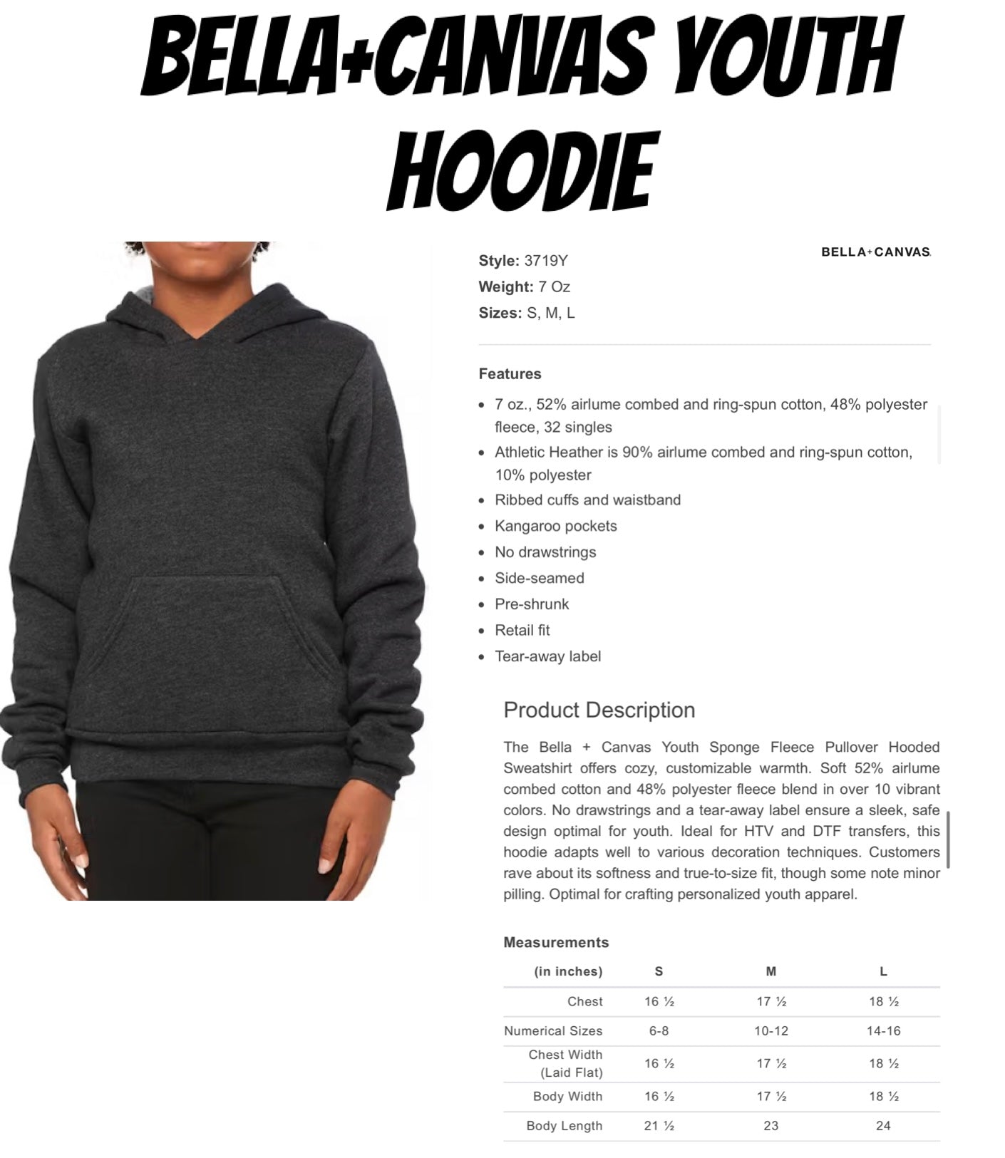 Bella+ Canvas Hoodie